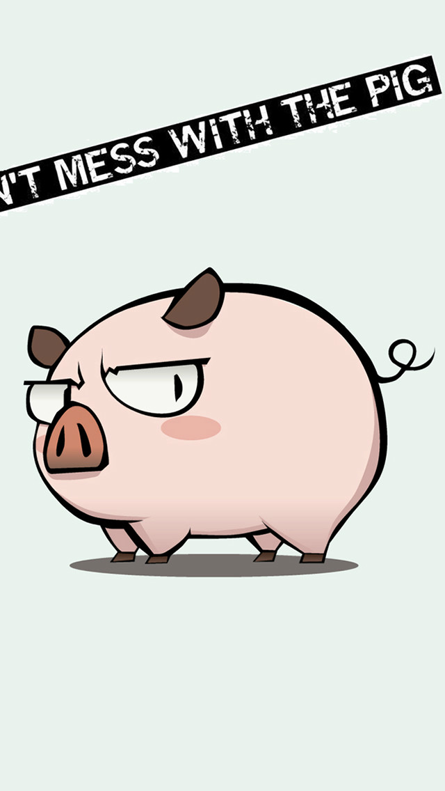 Cartoon pig iPhone 5 wallpapers | Top iPhone 5 Wallpapers.com