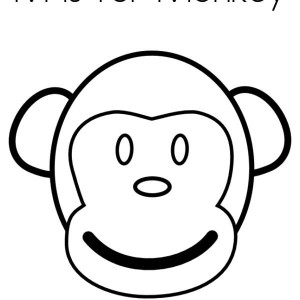 Monkey Face Coloring Pages - Google Twit