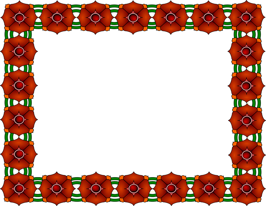 Flower Page Border