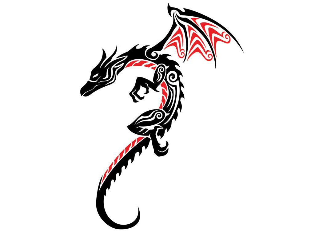 Tribal Dragon Tattoos - Askideas.com