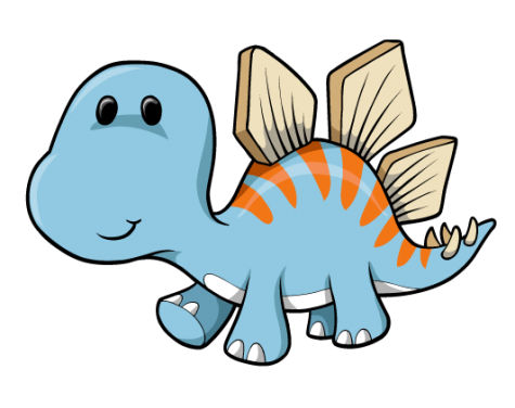 Cute baby dinosaurs clipart