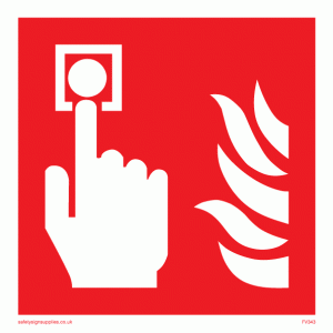 Ensuring fire alarm call point signs are positioned correctly ...