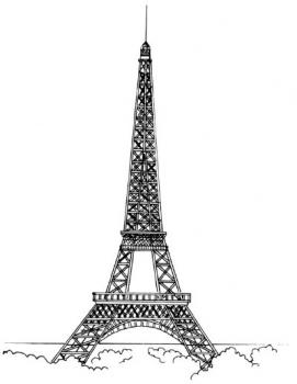How to draw the eiffel tower in 5 easy steps, Step by Step, Famous ...