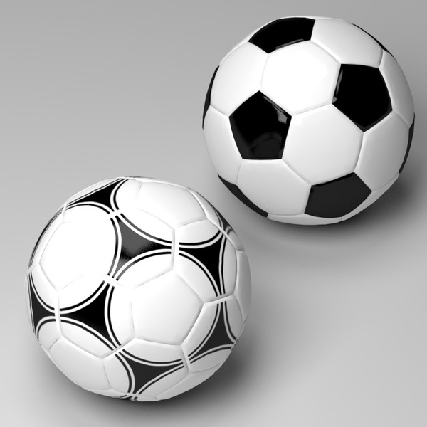 soccer balls 3d max