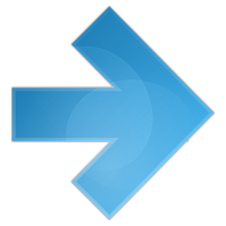 Arrow right Icon | Blue Bits Iconset | Icojam