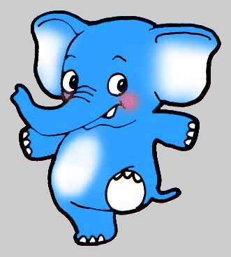Blue Elephant Animal Free Clipart | Free Microsoft Clipart