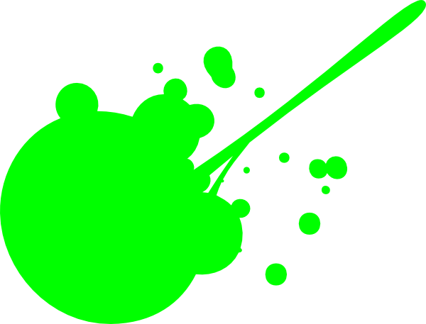 Green Paint Splatter Clip Art - vector clip art ...