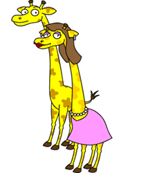 A Cartoon Giraffe