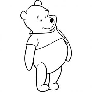 Pooh Bear Line Art