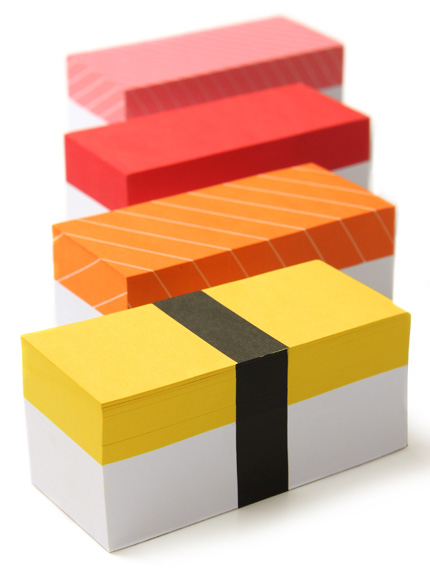 Japanese gadget of the day – Sushis Post-it | Ufunk.