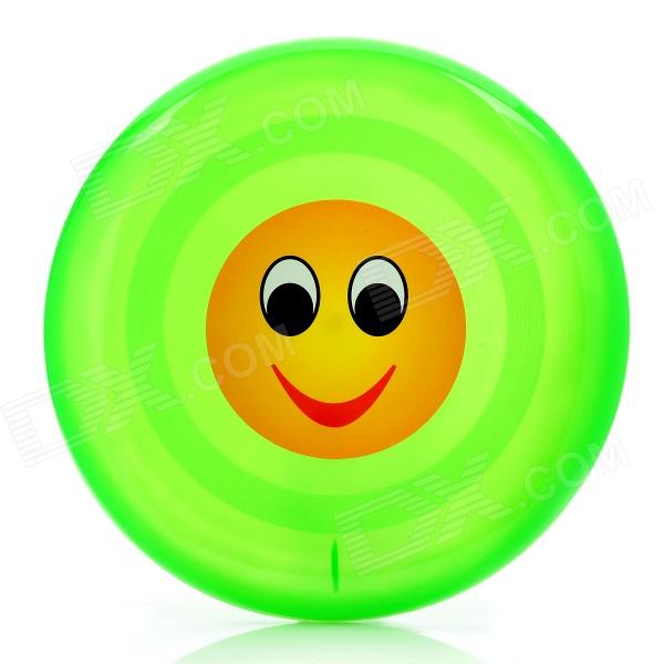 Outdoor Pet Dog Training Smiling Face Frisbee Toy - Green (23cm ...