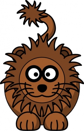 Cartoon Lion clip art vector, free vectors