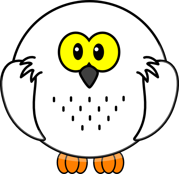 Cartoon Snowy Owl