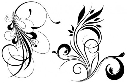 Free floral vector Vector flower - Free vector for free download