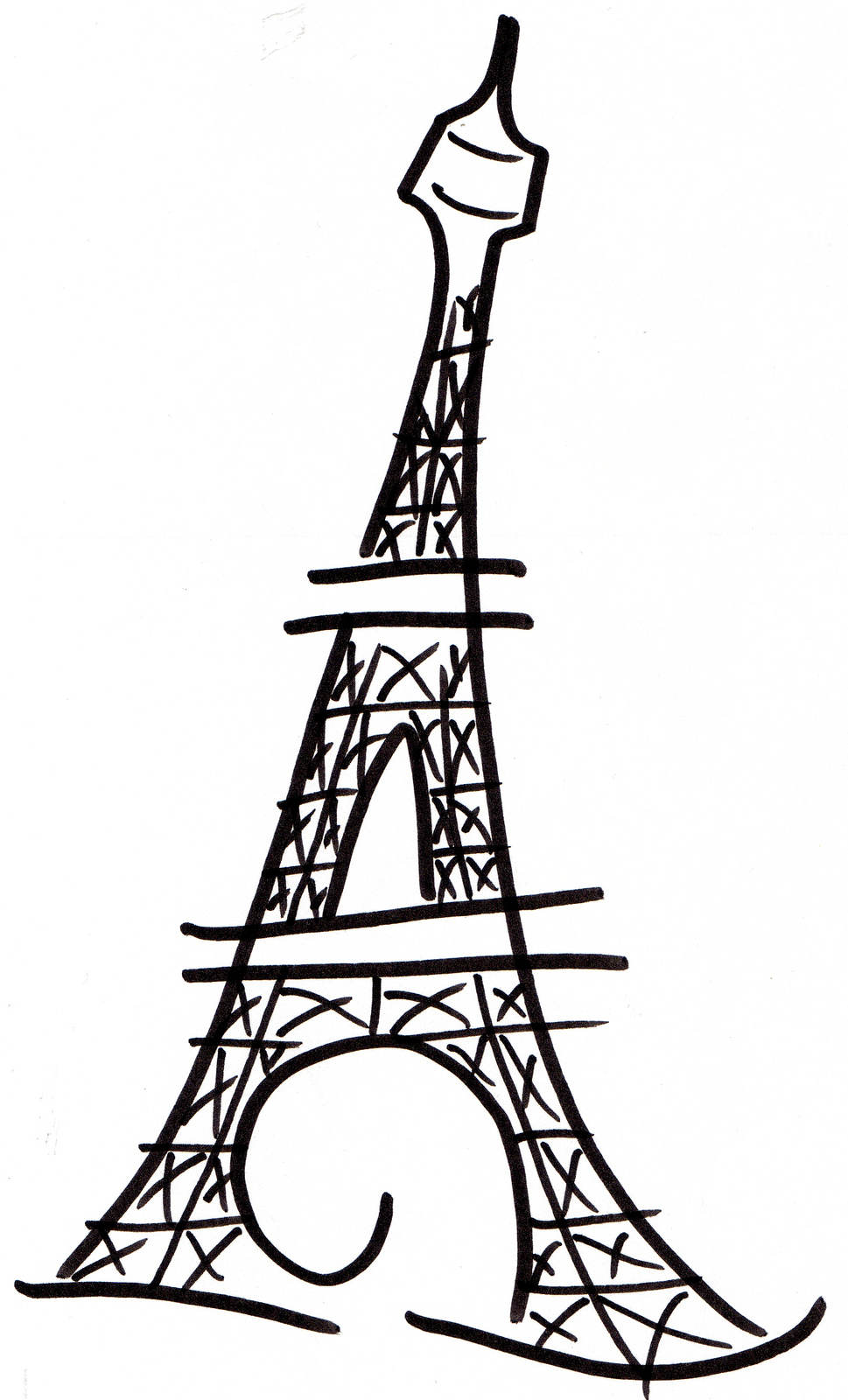 eiffel tower, drawing | Flickr - Photo Sharing!