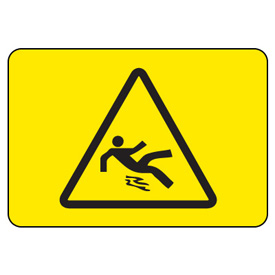 International Warning Symbols - Slippery Surface from Seton.ca ...