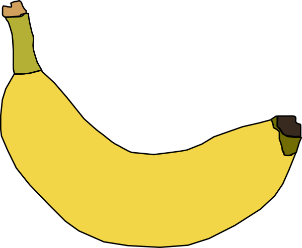 Banana clip art Free Vector