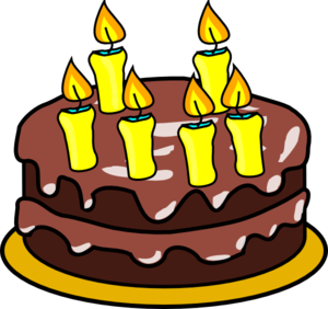 6th Birthday Cake clip art - vector clip art online, royalty free ...