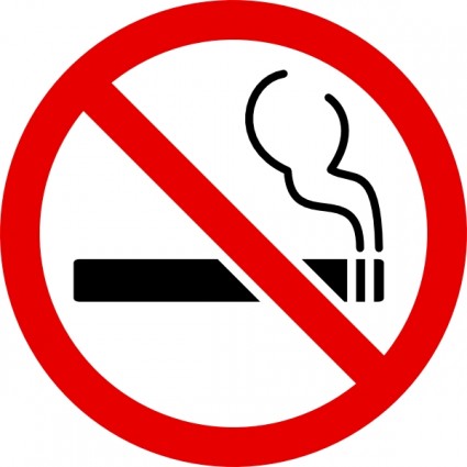 No Smoking Sign clip art Free vector in Open office drawing svg ...