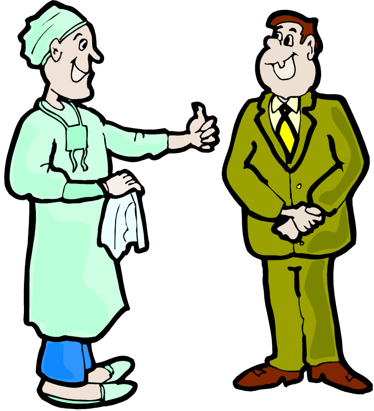 Photo courtesy of ClipArt.Com. Patients typically receive coordinated care in the hospital from a team of health professionals.