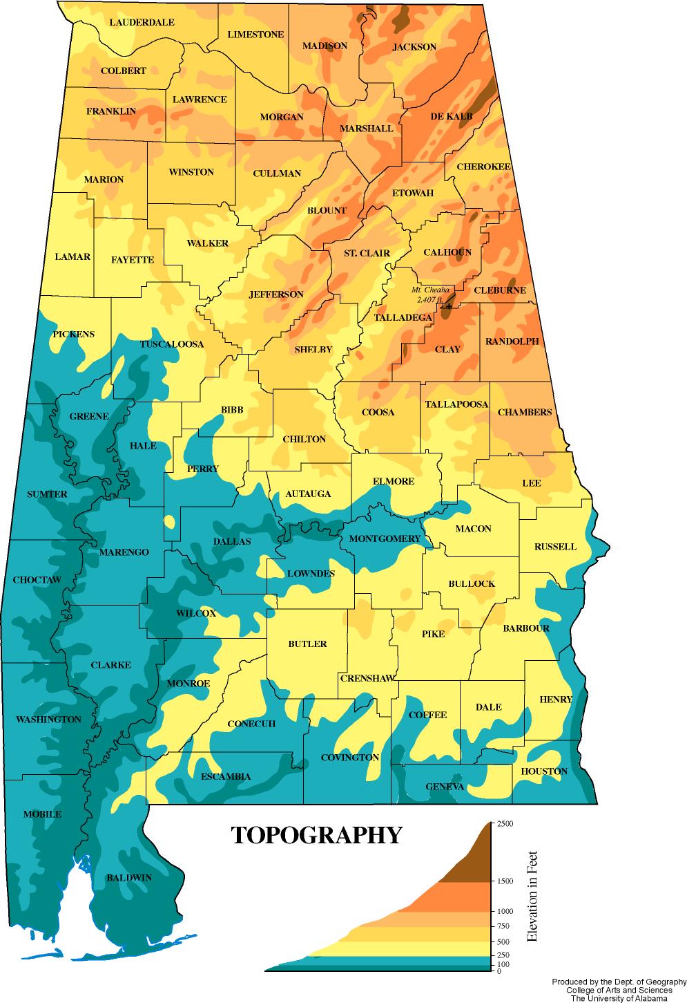 Maps of Alabama