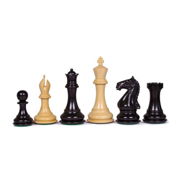 Chess Pieces Supreme Staunton - Black - Aobo Chess Store.