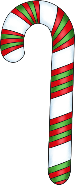 Christmas Candy Cane - Transparent PNG and Paint Shop Pro Tube