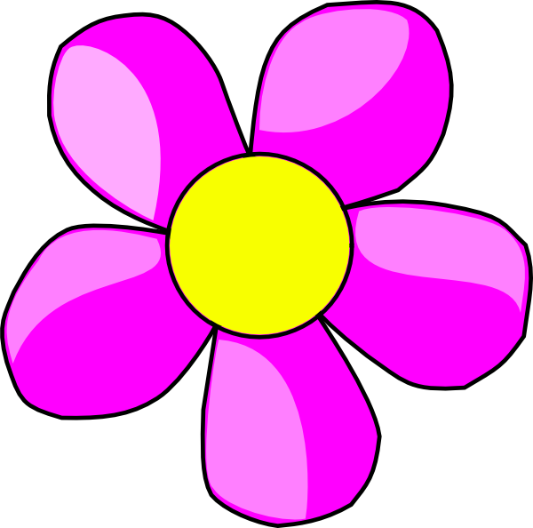 Flower Clip Art - Free Flower Clip Art - Yellow Flowers, Pink ...