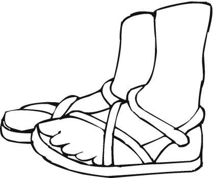 Summer Shoes coloring page | Super Coloring