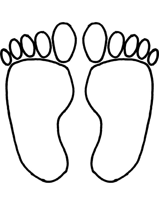 Foot Outline Clip Art