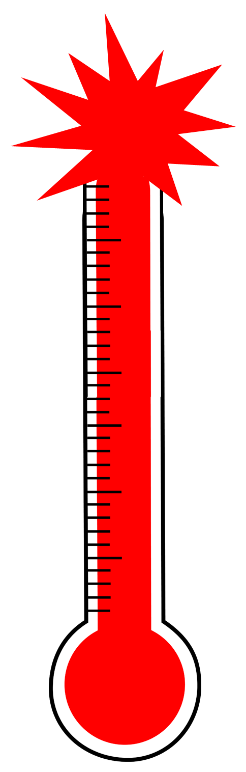 Thermometer hot clipart