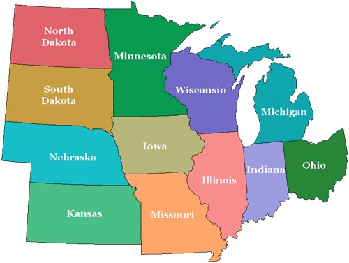 Map Us Midwest – julstk
