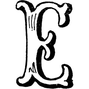 Decorative Letter E Clipart - Polyvore
