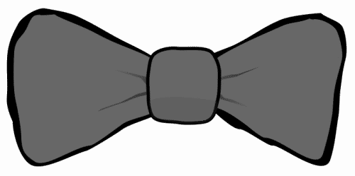 Gray boy tie clipart
