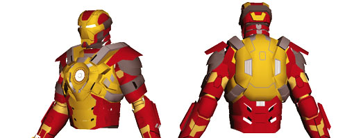 Iron Man Mark 17 - Heartbreaker Paper Model Part 2