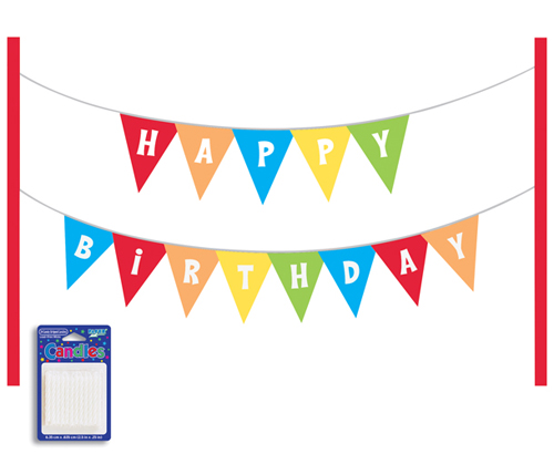 566 views Cake Decoration Banner Kit Happy Birthday