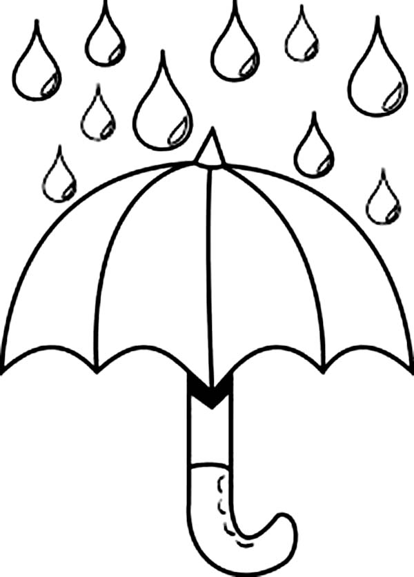 Umbrella Coloring Sheet - ClipArt Best