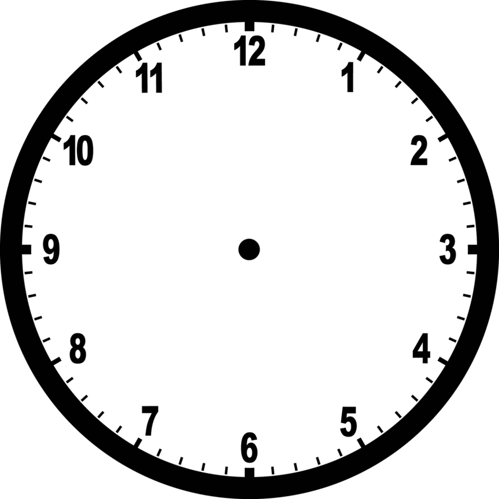 Outline Clock Clipart - Free to use Clip Art Resource