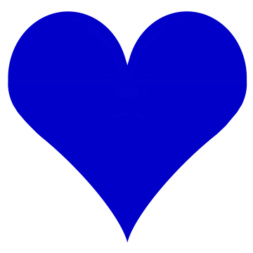 Large Sized Blue Heart