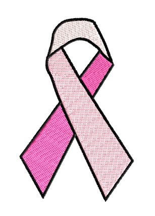 Text and Shapes Embroidery Design: Breast Cancer Ribbon from King ...