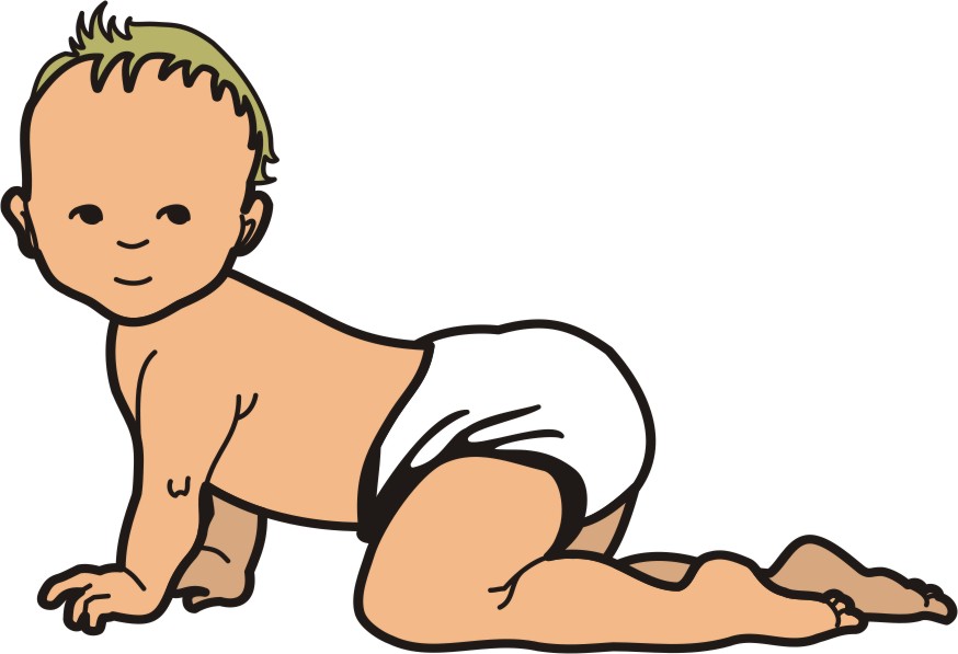 baby boy crawling clip art free - photo #26