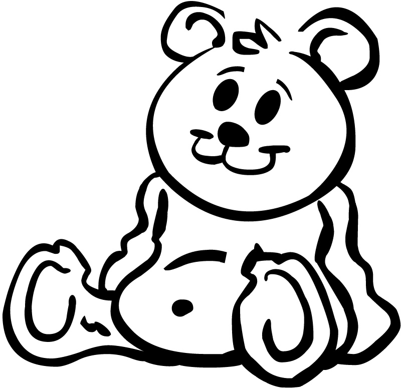 teddy clipart black and white - photo #42