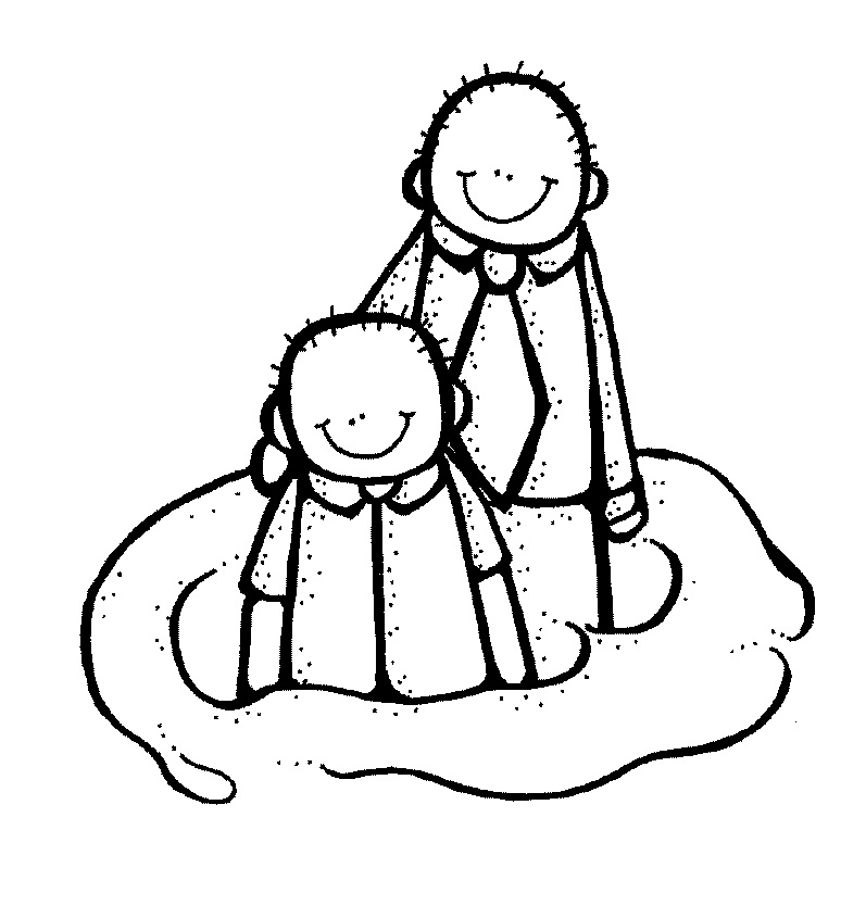Melonheadz LDS illustrating: Baptism Images