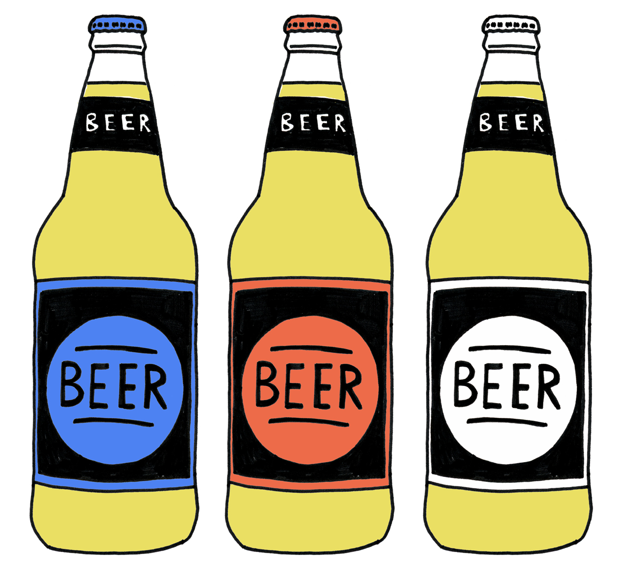 Beer and Cider bottle illustrations | || Analogue Forever ...