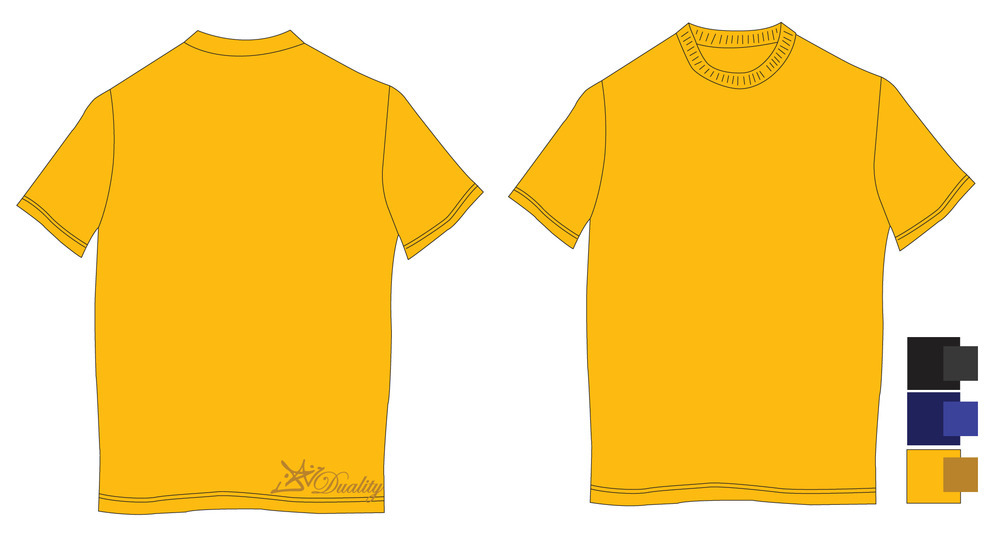Duality Clothing — Blank T-Shirt Yellow