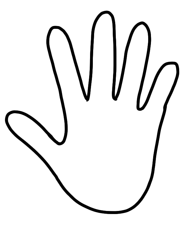 Hand Outline Printable ClipArt Best
