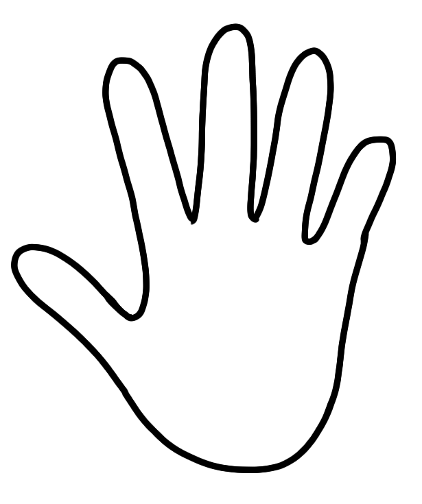 Hand Outline - ClipArt Best