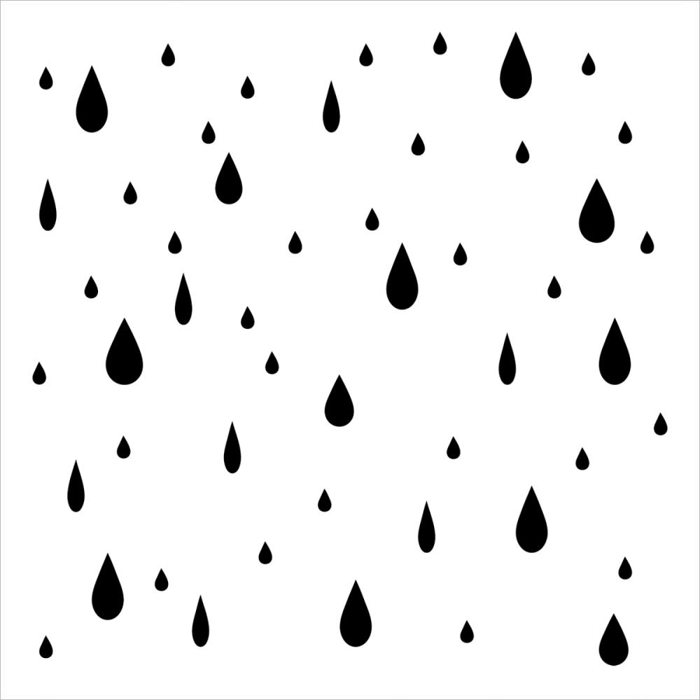 Raindrop Stencil - ClipArt Best