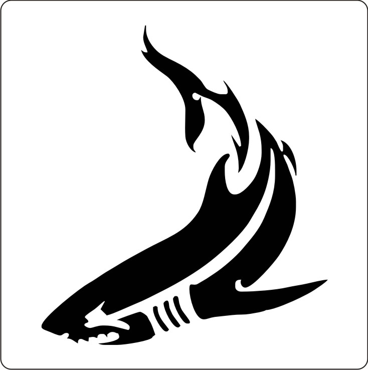 Shark Stencil Printable - ClipArt Best