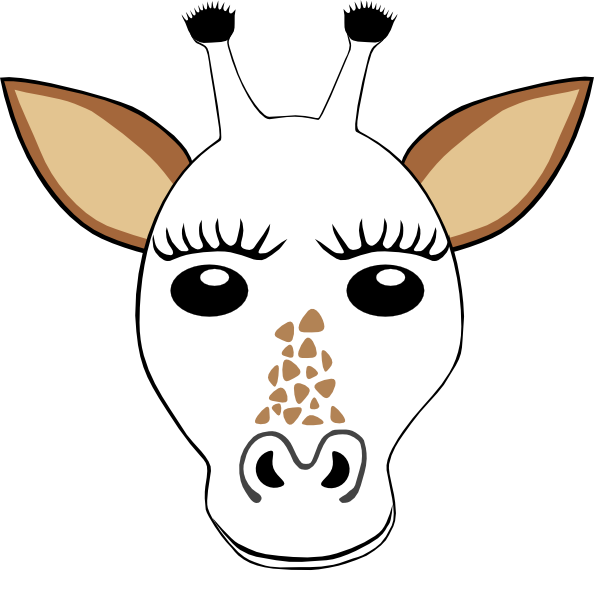Giraffe Template Clip Art - vector clip art online ...